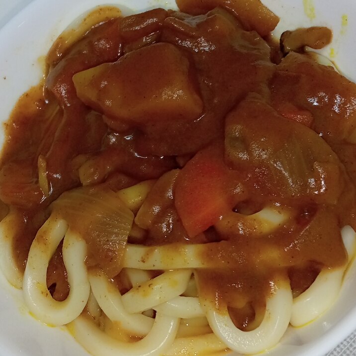 残ったカレーで☆カレーうどん